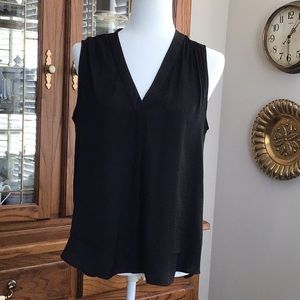Vince Camuto sleeveless black blouse